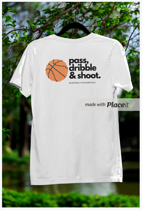 Pass, dribble & shoot t-shirt